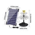 thumbnail image 3 of Solar Bird Bath Fountain With 9 Nozzles 3 Tier Design Solar Powered Water Pump For Garden Pond Pool Outdoor Decoration Easy Setup Water Circulation Kit For Backyard Patio, 3 of 9