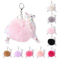 thumbnail image 3 of Coofit Key Chain Lovely Alpaca Shape Pom Pom Handbag Pendant Keyring Charm Purse Charm, 3 of 6
