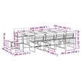 thumbnail image 4 of vidaXL 13 Piece Garden Dining Set with Cushions Black Textilene, 4 of 5