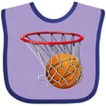 thumbnail image 3 of Inktastic Basketball Swish Boys or Girls Baby Bib, 3 of 4