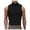 Black, variant on Men's Off Shoulder Sleeveless Striped Solid Color Tank Top Nightclub Party Vest