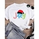 thumbnail image 1 of Camiseta con estampado de árbol de estrellas para mujer, ropa de vacaciones de Festival encantador, Feliz Navidad, Año Nuevo, moda femenina, camisetas gráficas, 1 of 4