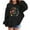 Black, variant on Kids Boys Girls Hooded Jacket Cartoon Prints Hoodie Sweatshirt Toddler Child Pullover Zip Girls