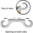 thumbnail image 4 of 6 Pcs Zinc Alloy Double Metal Clips,Happon Double Ended Bolt Snaps Hooks,Heavy Duty Trigger Snap for Dogs Leashes/Water Bucket/Horse Feed/Hammocks, 4 of 7