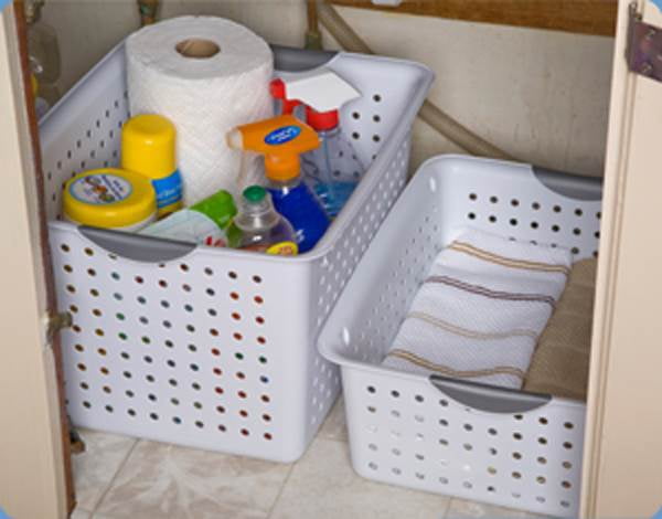 Sterilite Deep Ultra Storage Basket (6 Pack) + Large (6 Pack) + Small (12 Pack) - 1