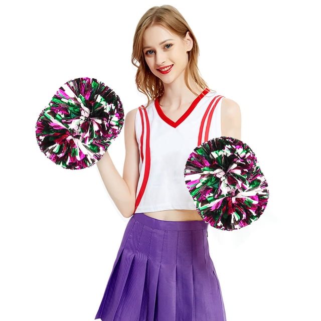 Event & Party Cheerleading Handheld Colorful Flower for Sports Performance Activities Lightweight Handling for Cheer Teams and Event Celebrations 2PCS