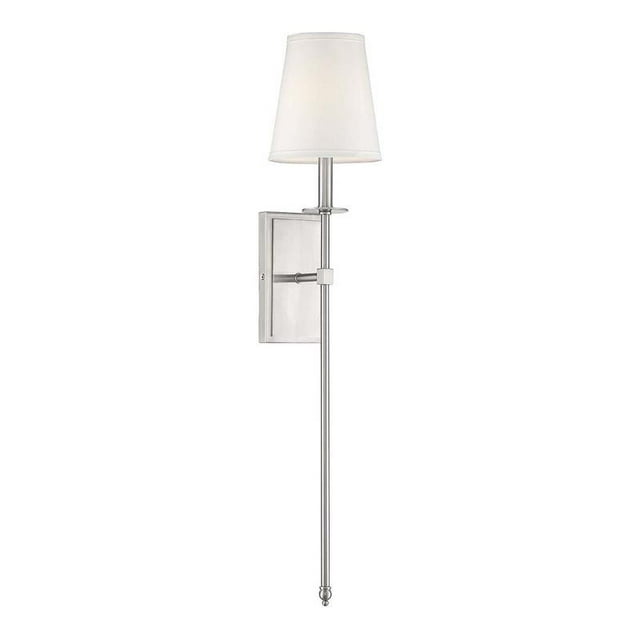 Savoy House Monroe 6.75" 1-Light Transitional Metal Sconce in Satin Nickel