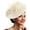 White, variant on Womens Fascinator Hat Woven Mesh Floral Bridal Headband Elegant Festive Headwear Stylish Hair Ornament for Wedding Garden Party Banquet And Reception Events