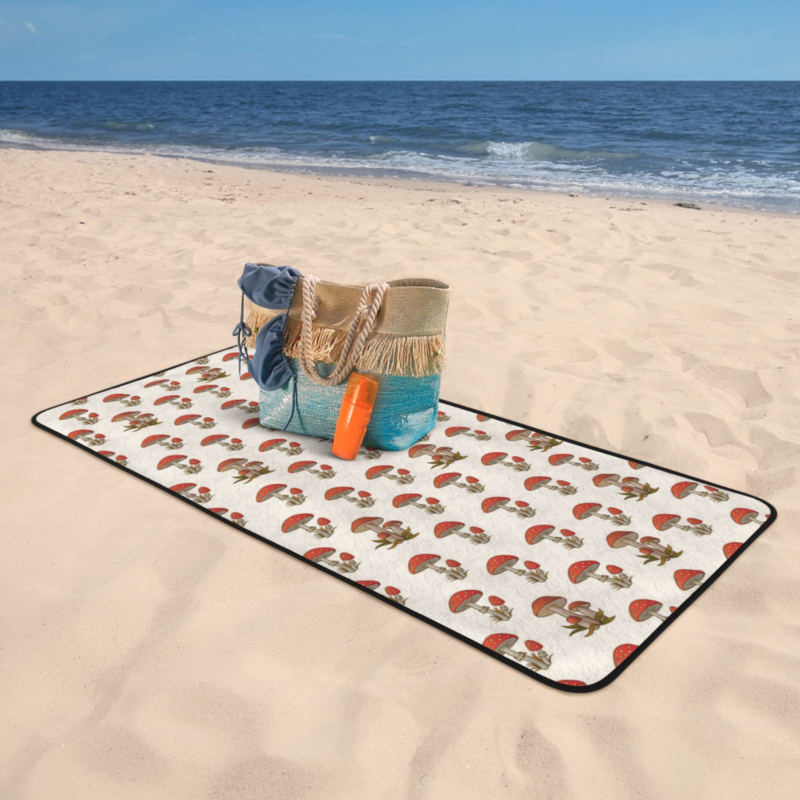 Cotton Bath Towels for Bathroom - mushroom baby Microfiber Quick Dry Towels for Body Bath Sheets, Personalized Beach Towel, Soft Shower Towels for Travel Home Beach 27*55in