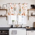 thumbnail image 2 of Pink Spring Easter Kitchen Curtains Window Panels, Bunny Carrots Eggs Floral Botanical Insulated Window Treatment Curtain, Grommet Curtains for Bedroom/Living Room/Bathroom, 2 Piece 27.5"Wx39"L, 2 of 8