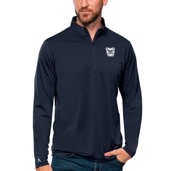 Men's Antigua Navy Butler Bulldogs Tribute Quarter-Zip Top