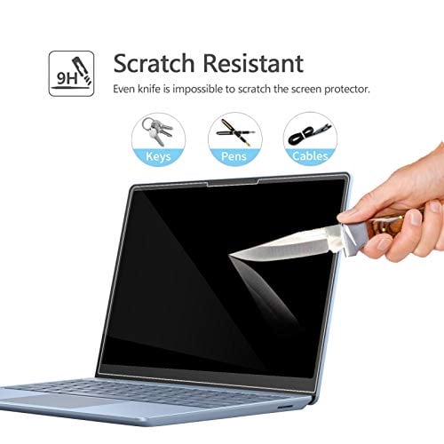 Megoo Surface Laptop Go 12.4" Protector de Pantalla de Cristal, Resist