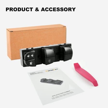 Power Master Window Control Switch Compatible With Nissan Altima/Pathfinder/Frontier/Leaf/Sentrarogue/Juke,25401-1KA0A, 25401-3TA5A