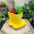 thumbnail image 5 of Gmogad Boot Shaped Resin Flowerpot for Indoor Outdoor Use, Personalized Desktop Succulent Planter for Cactus Mini Plants Herbs, Decorative Office Living Room Balcony Table Pot with Drainage Hole, 5 of 9