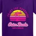 thumbnail image 4 of Inktastic Summer Enjoy the Sunshine Outer Banks North Carolina in Pink Youth T-Shirt, 4 of 5