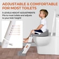 thumbnail image 3 of FVLOENG Potty Training Seat for Kids Boys Girls,3 in 1 Toddler Toilet,Potty Training Toilet with Urinals, Toddler Step Stool Ladder and Splash Guard Anti-Slip with Soft Cushion (Gray), 3 of 7