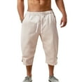 thumbnail image 2 of MDUKONU Linen Pants for Men Lightweight Hiking Wear Khaki L, 2 of 5