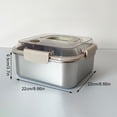 thumbnail image 2 of Yingyy Metal Food Containers With Lids In 304 Stainless Steel Convenient heating: safe lunch Stainless Steel Food, 2 of 6