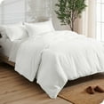 thumbnail image 5 of Bare Home Luxury Duvet Cover and Sham Set - Premium 1800 Collection - Ultra-Soft - Twin/Twin-XL, Fresh Cream, 2-Pieces, 5 of 9