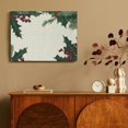 thumbnail image 4 of Fenyluxe Holly Berry Leaves Canvas Wall Decor for Bedroom Kitchen | Fashion Art Prints | Ready To Hang Room Home Decor 16x12in, 4 of 6