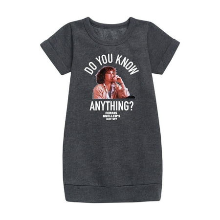 

Ferris Bueller s Day Off - Do You Know Anything - Toddler And Youth Girls Fleece Dress