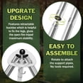 thumbnail image 2 of Walchoice Camping Tripod with 17” Grill Grate, Durable Stainless Steel Campfire Cooking Rack for Outdoor BBQ, Adjustable Height Firepit Rack Cooking Accessories Set, 2 of 7