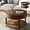 Walnut Brown-2, variant on 2 Tier Coffee Table with Dual Storage, Round Solid Wood Coffee Table with Hidden Compartment & Adjustable Leveling Feet, for Small Space Living Room, Walnut Brown