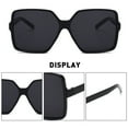 thumbnail image 3 of Trendy Big Frame Fashion Sunglasses Square Frame Sunscreen Sunglasses, Made Of Pc-Black, 3 of 5