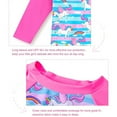 thumbnail image 4 of Gyratedream Toddler Kid Girls Set - Long Sleeve Bikini with UPF 50+, 2-pcs, 3-11 Years, Multicolor, 4 of 6