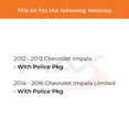 thumbnail image 2 of Max Advanced Brakes - Brake Kit for 2012 2013 Chevy Impala 2014 2015 2016 Impala Limited With Police Pkg Front and Rear Replacement Disc Brake Rotors and Ceramic Brake Pads, 2 of 9