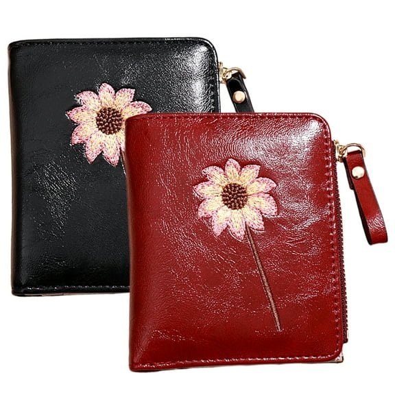 Masteelf Red Purse Card Wallet Women Slim Purses for Student Woman
