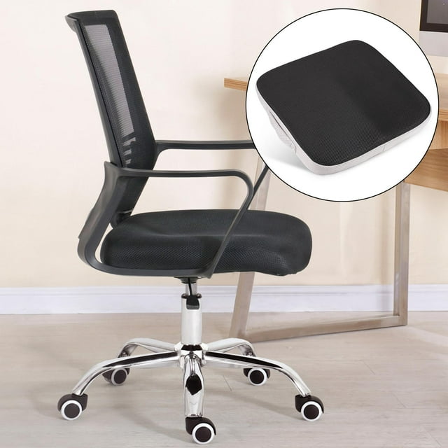 Cojín de Asiento de Espuma Cojín de Oficina para Oficina de Gris Negra Colcomx Cojín del asiento