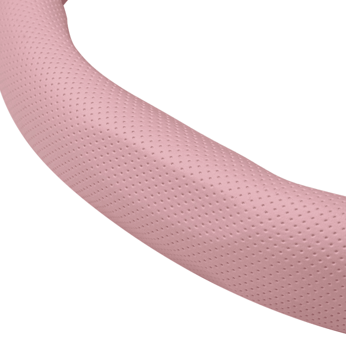 Pink Car Steering Wheel Cover Nappa Leather Non-Slip Clip on Breathable Universal fit 14½ to 15 inches Car Pickup SUV