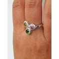 thumbnail image 3 of Genunine Multi Tourmaline Ring, Rainbow Ring, 14k Gold Ring, Engagement Wedding Ring, Victorian Ring,14K Yellow Gold Plated Cocktail Ring, 3 of 3