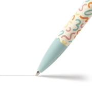 U Brands Laguna Ballpoint Pens, 6 Count, Colorful Cubist, Bold (1.0mm) Point, Black Ink