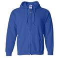 thumbnail image 5 of Gildan Heavy Blend Adult Full Zip Hooded Sweatshirt Top, 5 of 10