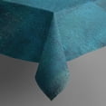 thumbnail image 4 of Rectangle Waterproof Tablecloth Turquoise and Grey Abstract Art Painting Reusable Indoor/Outdoor Durable Table Cover for Kitchen and Dining Room 60 Inch X 102 Inch, 4 of 6