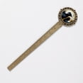 thumbnail image 2 of Crow Book Accessories: Lace Bookmark in Antique Bronze - a Gift for Book Lovers and Readers, 2 of 5