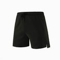 thumbnail image 2 of Hrsba Men's Running Shorts,Solid Color Woven Stretch Mesh Breathable Shorts for Track and Fitness, 2 of 3