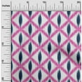 thumbnail image 1 of oneOone Viscose Jersey Fabric Diamond Ikat Print Fabric By The Yard 60 Inch Wide, 1 of 5