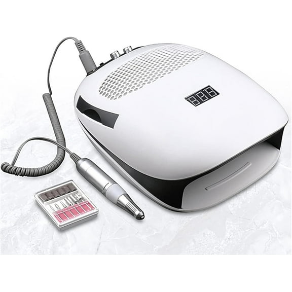 Nail Dust Collector,Professional 3 in 1 Gel Nail Dryer Lamp Nail Dust Collector Machiner Electric Nail Sander for Acrylic Nails Salon Tools Equipment
