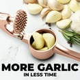 thumbnail image 5 of Zulay Kitchen Garlic Press Set, Easy to Squeeze Garlic Mincer with Peeler & Cleaner, 5 of 8