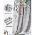 thumbnail image 3 of Easter Eggs Blackout Curtains for Bedroom Living Room Darkening Curtains 54 Inch Long Bunny Eucalyptus Leaves Spring Flower Plant Short Curtain for Small Window Treatment Grommet Drapes 42"x54"x2, 3 of 9