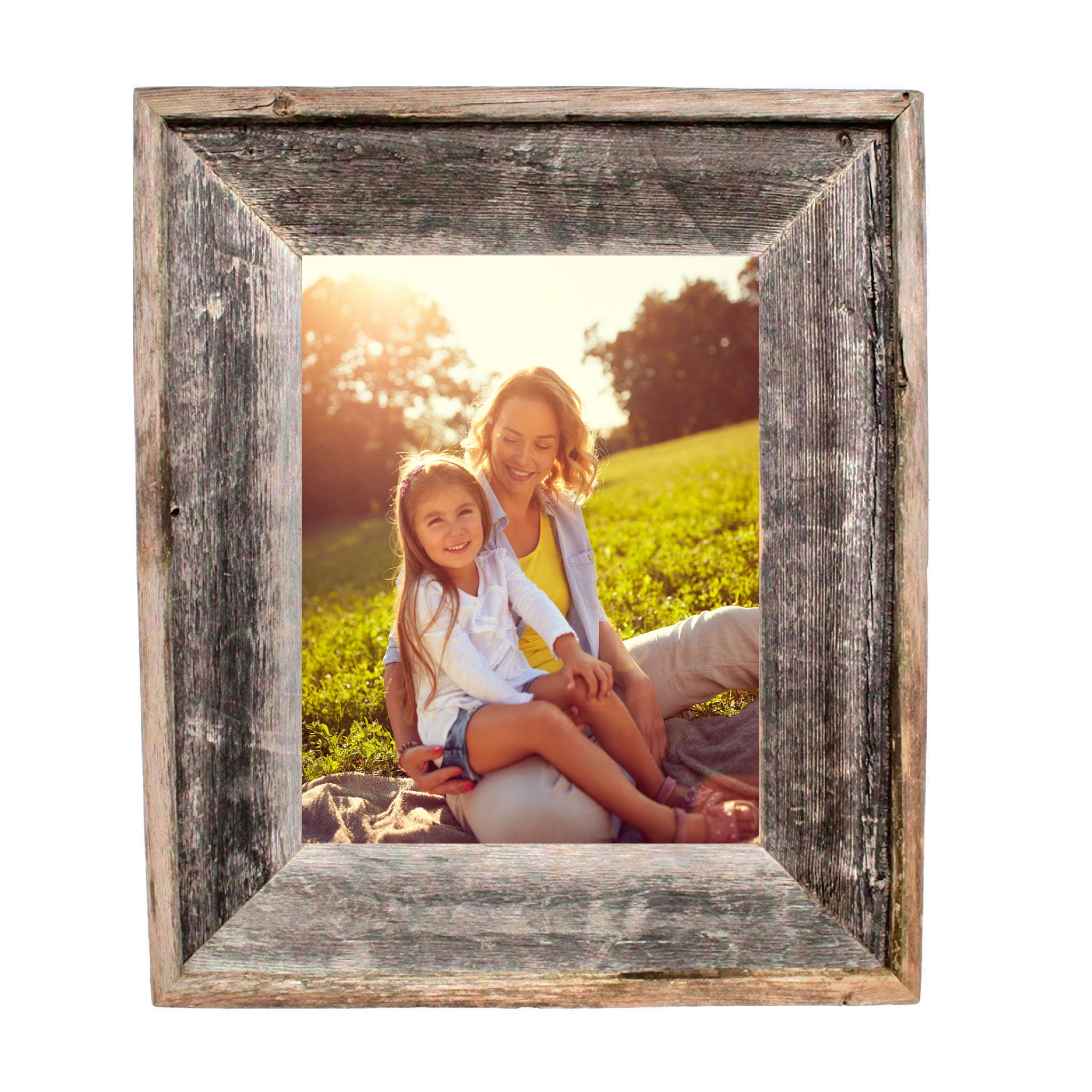 BarnwoodUSA Reclaimed Open Artisan Picture Frame (No Glass, or Backing) (16  x 20, Weathered Gray)