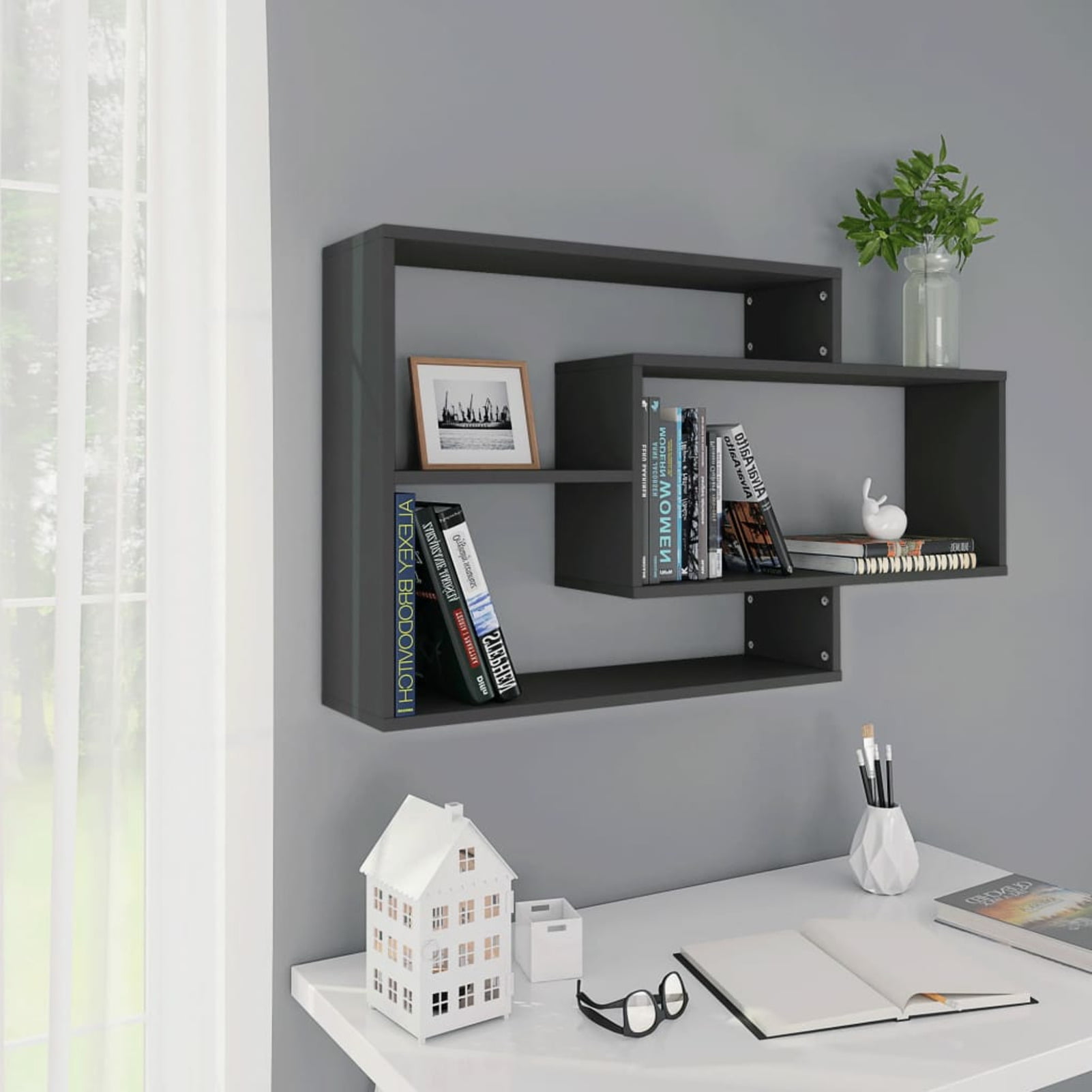 Details about   vidaXL 5 Tier Book Shelf Rack Storage Organizer CD Cabinet Bookcase Display Wood 