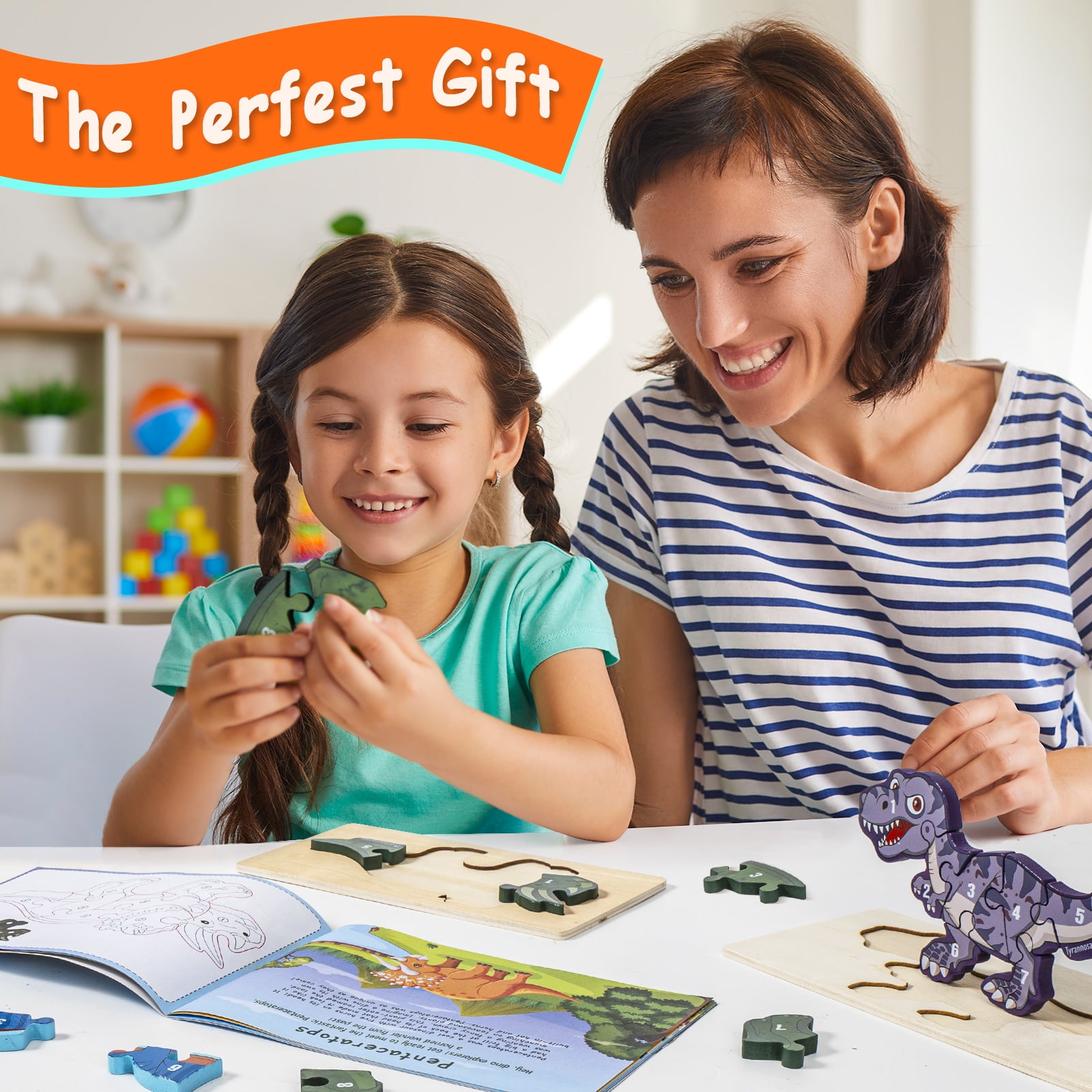 QUOKKA Puzzles pour enfants de 3 à 5 ans - Contes de fées - Lot de 4