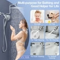 thumbnail image 5 of Doulami 8" Rain Shower Head Combo with Handheld, Dual Shower Head with Filter 10 Setting Handheld Showerhead with Adjustable Extension Arm, 5 of 11