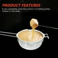 thumbnail image 2 of 3pcs 1 Set Double Boiler Pot Set 1200ml Wax Melting Pot With 2800ml Stainless Steel Pot With Silicone Spatula Candle Wicks For Candle Making, 2 of 7