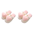 thumbnail image 1 of Unisex Fluffy Heart Slippers sin deslizamiento parejas suaves pareja interior (38-39) Rosa, 1 of 5