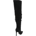 thumbnail image 5 of Women's Over The Knee Boots Slouchy High Heel Boot Pointed Toe Stiletto Thigh High Boots, 5 of 6
